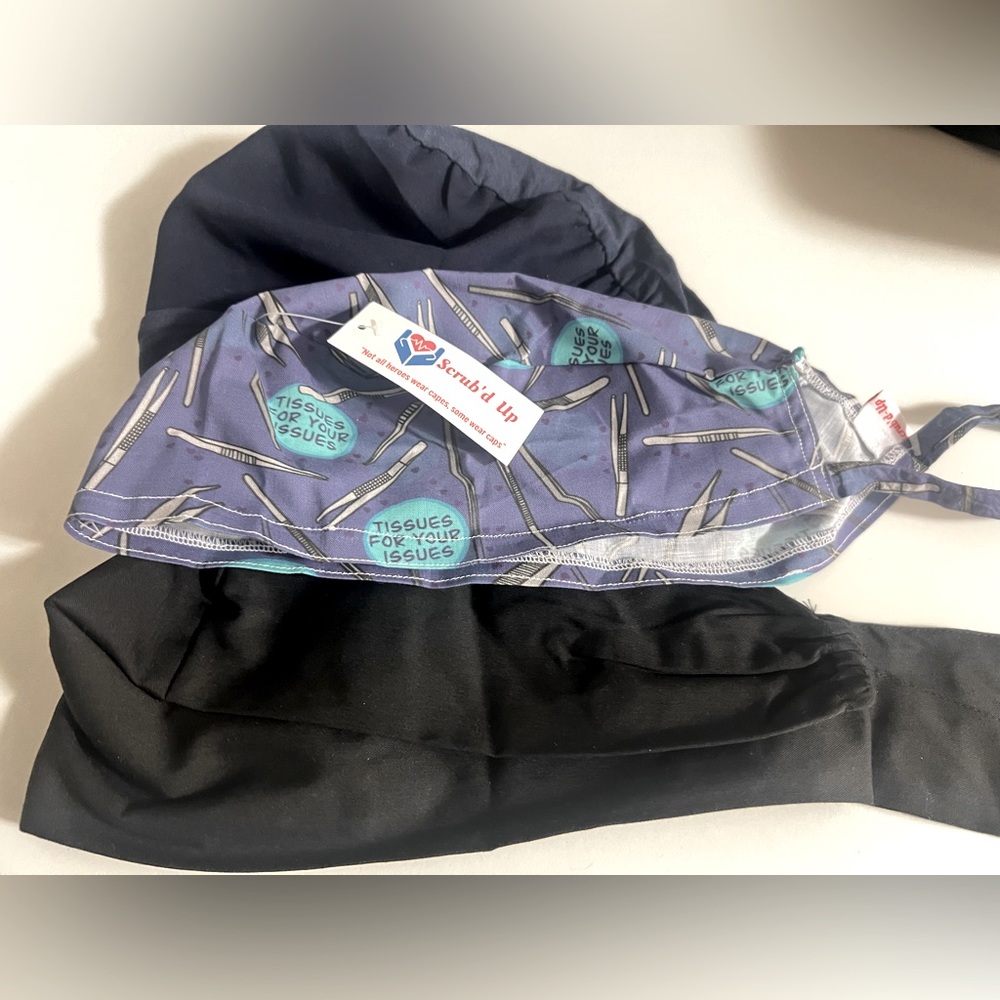 3 Scrub Caps BRAND NEW! Figs, Scrubbed Up, and generic. For MEN or WOMEN.